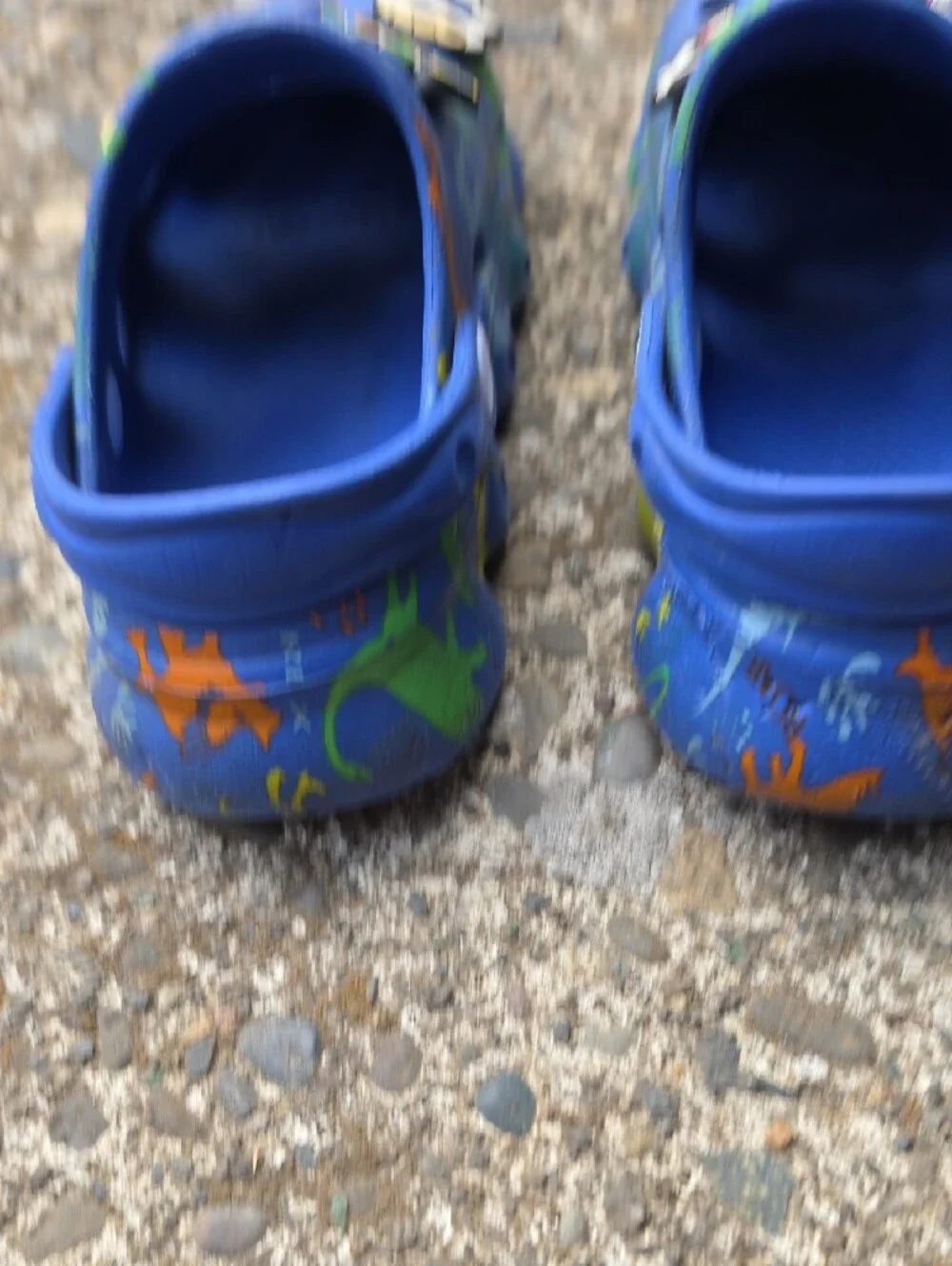 Source Unknown Blue Kids Dino Clog Sandals with Character Charms
